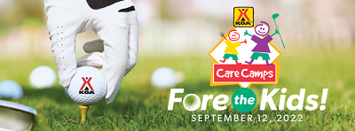 A picture of the KOA Fore the Kids Camps Golf Tournament Banner