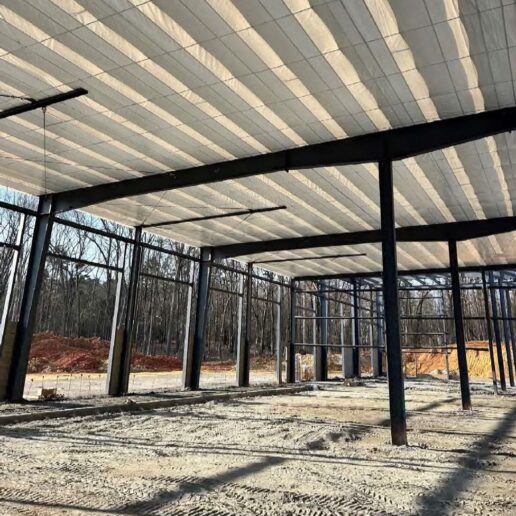 A picture of General RV Supercenter's steel frame in Salisbury, North Carolina.