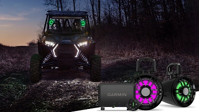 A picture of the Garmin Off Road Tread Audio System