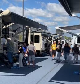 A picture from the opening day of the 2022 Hershey America's Largest RV Show