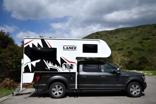 A picture of the Lance 805 truck camper 2024 version.
