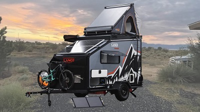 A picture of the 2023 Lance Enduro adventure travel trailer.