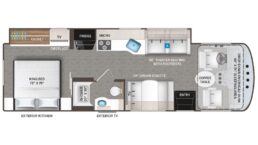 A picture of a graphic of the Luminate MM30 floorplan
