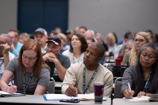 A picture of The Outdoor Hospitality Conference and Expo participants.