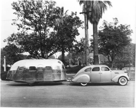 A picture of the original Airstream Clipper.
