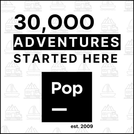 A picture of Pop Sells' 30,000 delivery graphic.