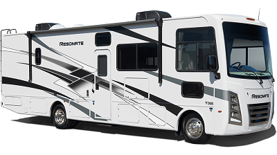 A picture of the 2023 Thor Motor Coach Type A gas motorhome Resonate's exterior