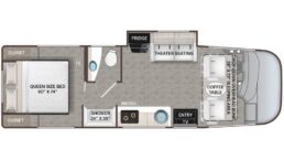 A picture of a graphic of the Vegas 26.1 floorplan.