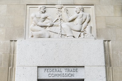 A picture of the entrance to the US Federal Trade Commission Building