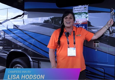 A Picture of Campers Inn RV's Lisa Hodson at Hershey RV Show
