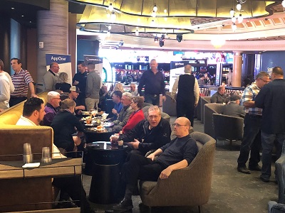 A picture of RV dealers at a networking event in Las Vegas