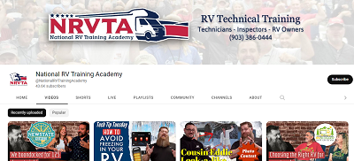 A picture of the NRVTA YouTube channel