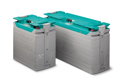 A picture of Mastervolt's new Ultra 3000 and Ultra 6000 lithium-ion high-capacity batteries