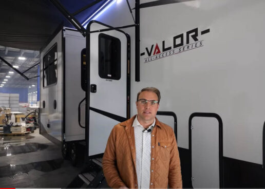 A picture of Jerimiah Dumkah with the Alliance Valor All Access Toy Hauler