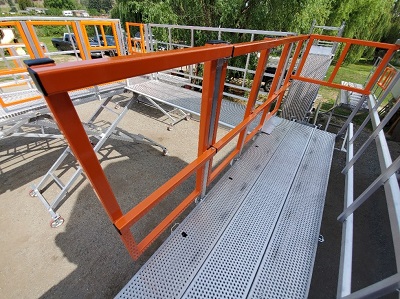 A picture of Easy Access Scaffolding for the manufactured housing industry
