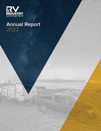 A picture of the RVIA annual report cover 2023