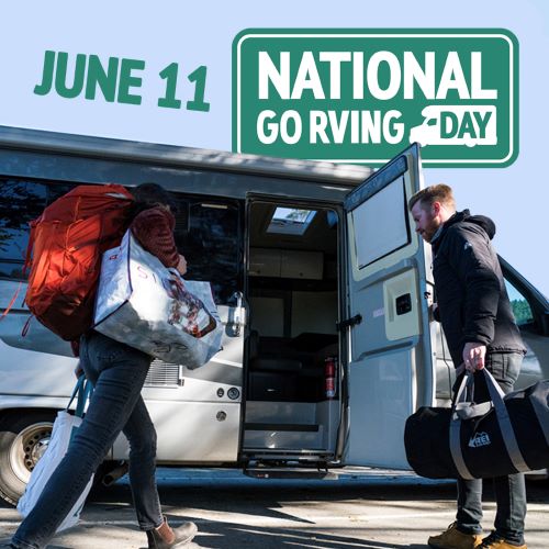 A picture of the Go RVing Day ad campaign 2023