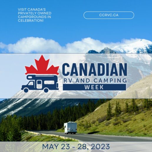 A picture of the Canadian RVing and Camping Week Promo screen