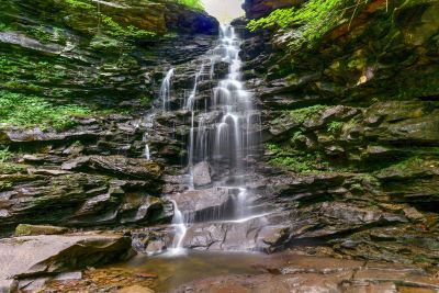 A picture of Ricketts Glenn State Park in Pennsylvania