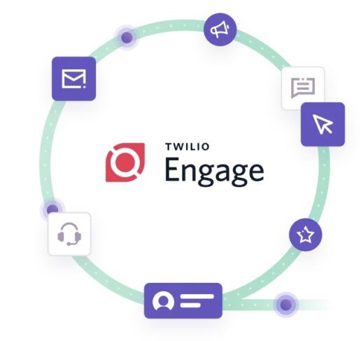 A picture of the Twilio Segment Engage graphic