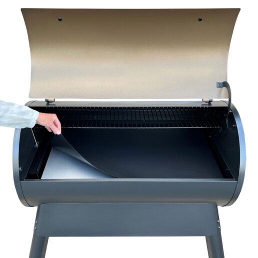 A picture of Grill Wrap, a reusable outdoor grill drip pan protector