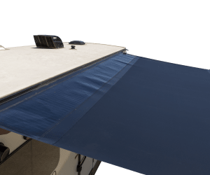 A picture of the Lippert Solera OG Solar Awning Fully Extended