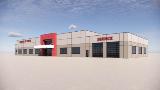 An artist's rendering of the General RV Center store in South Weber, Utah, scheduled to open in the fall of 2024.