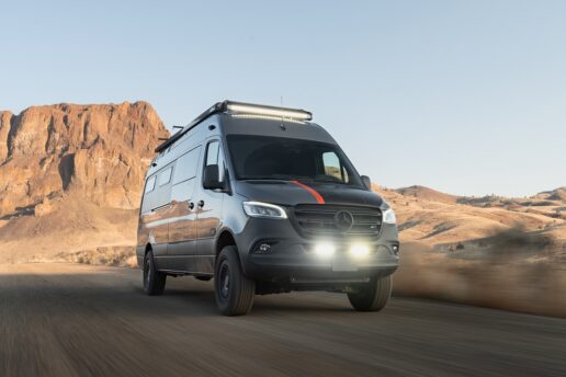 An exterior shot of the Outside Van 2023 Approach Type B motorhome.