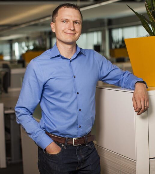 A picture of RVshare CEO Jon Gray shortly after he was hired in 2018.