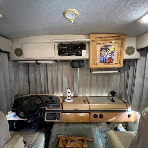 A picture of Active RV Upholstery's new curtain set.
