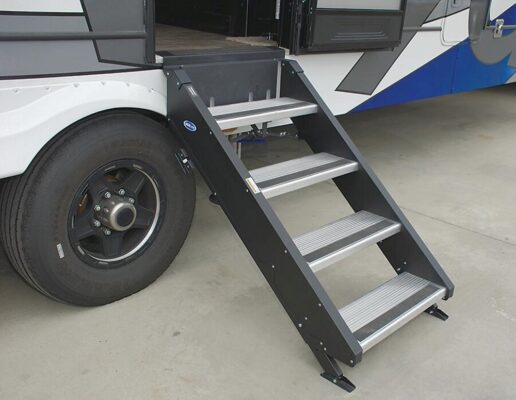 A picture of MORryde's Step Above entry steps, which are being carried by Summit Racing Equipment.