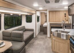 A picture of the interior of a 2024 Cruiser RV Avenir.