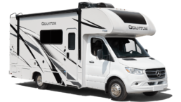 A picture of the exterior of a 2024 Thor Motor Coach Quantum Sprinter motorhome.