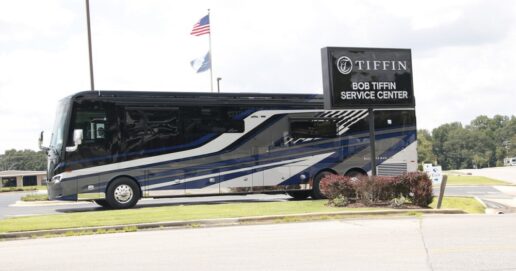A picture of Tiffin Motorhomes' Bob Tiffin Service Center in Red Bay, Alabama.