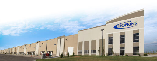 An exterior picture of Hopkins Manufacturing Corp.'s headquarters in Emperia, Kansas.