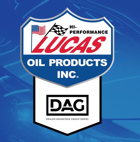 A picture of the company logos of Lucas Oil and Dealer Advantage Group.