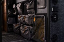 A picture of the interior of a 2024 Storyteller Overland Mode adventure van.
