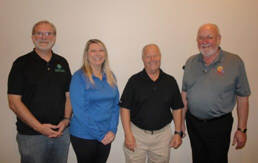 A picture of the FRVTA Northeast Florida 2023-24 board of directors (L to R) 2023-24 FRVTA Board Officers in Northeast Florida! (L to R) Stephen Hudson, secretary; Tiffany Wisely, vice president; Jerry Tempio, treasurer; and Gregg Stachacz, president.