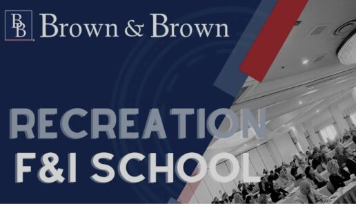 A picture of the Brown & Brown F&I school header.