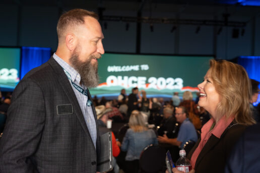 Attendees network during OHI's OHCE2023 conference in November in Kansas City, Missouri.
