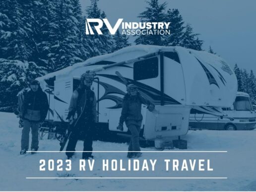 A picture of RVIA's 2023 Holiday Travel Survey Graphic.