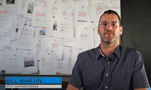 A screenshot of VP of Customer Service Bill Martin talking about the customer service benefits Alliance RV provides to consumers.