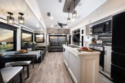 A picture of the Jayco Eagle 2024 living room.