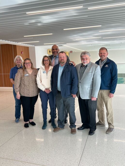 A picture of the Outdoor Hospitality Industry and Carolinas Association of RV Parks and Campgrounds advocacy teams in North Carolina.
