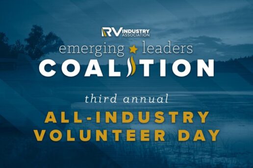 A picture of RVIA'S All-Industry Volunteer Day graphic.