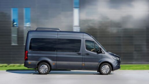 A picture of the Mercedes Sprinter van.