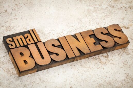 A picture of a small business sign.