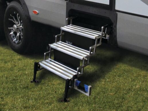 A picture of the Torklift GlowStep Revolution RV Step System.