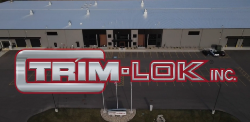 A screenshot of Trim-Lok's facility tour video.