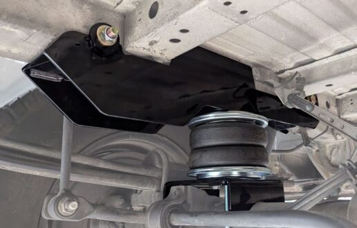 A picture of Air Lift's Air Spring Kit displayed on a vehicle.